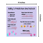 Baby's Prediction and Advice Cards - The Decor Cycle