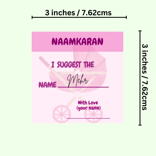 NaamKaran Baby Shower Cards - The Decor Cycle