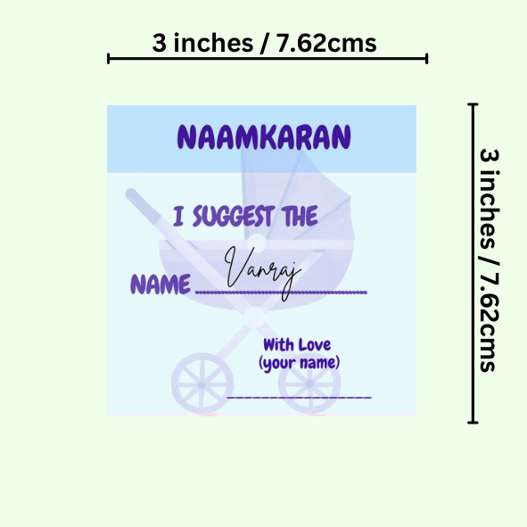 NaamKaran Baby Shower Cards - The Decor Cycle