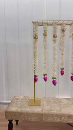 Lotus Tassels Pooja Decor Set