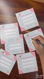 Baby Name Suggestions, Blue and Pink Theme