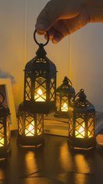 Vintage Black LED Lanterns