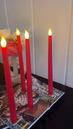 Red Tapered Candles