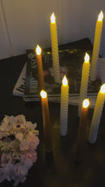 Tapered Candles Combo - Gold and Spiral