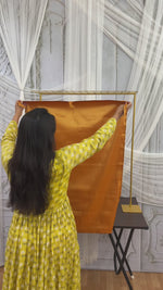 Orange Brocade Cloth With Bells Decor Kit