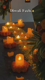 Table Decor Set with LED Tea Lights
