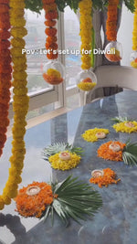 Table Decor Set with Glass Balls