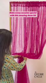 Pink Tassels Garland Set