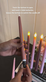 Pink Tapered Candles Combo