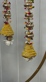 Yellow Cone Tassels Circle Decor Set