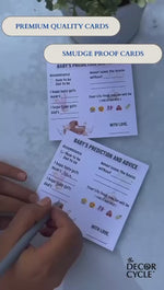 Baby Name Suggestion and Baby Advice And Prediction Cards, Teddy Bear Para Theme