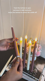 Rose Gold and Spiral Candles Combo