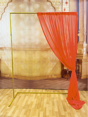 Red Drape Georgette Material - The Decor Cycle